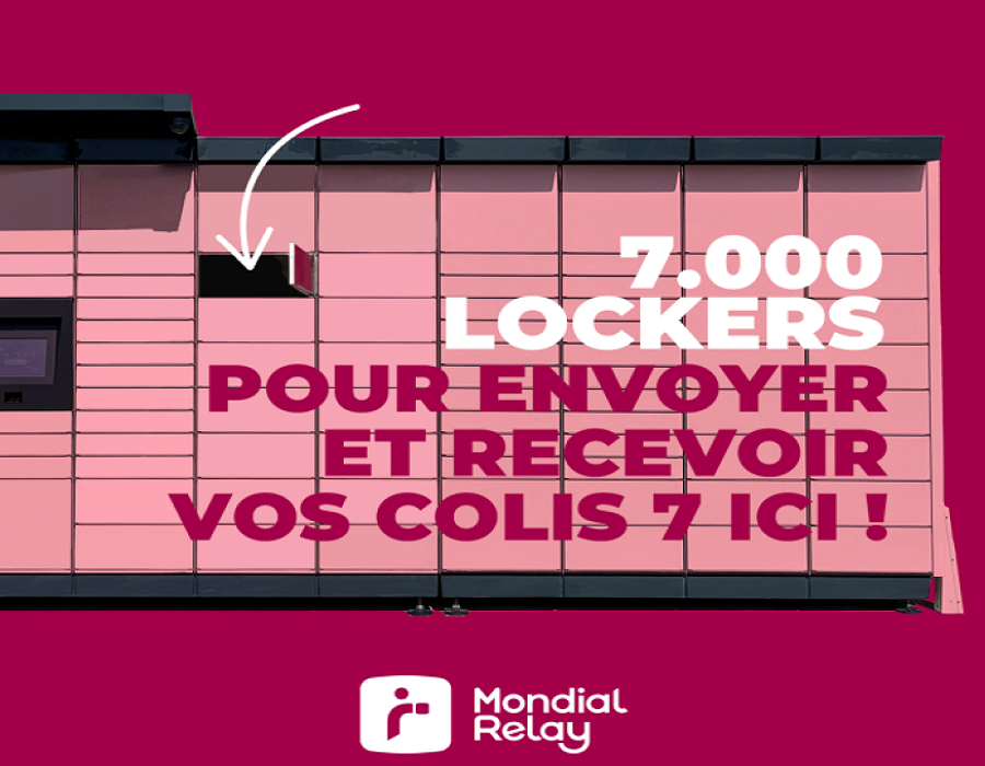 Mondial Relay atteint les 7 000 Lockers en Franceet poursuit sa forte expansion